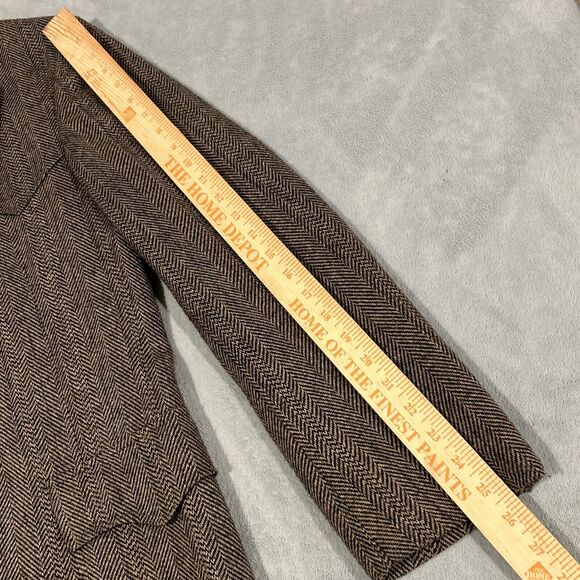 80s Levis Western Wear Blazer Jacket Men Medium Chest 22 Business PeaCoat Office - Picture 7 of 14